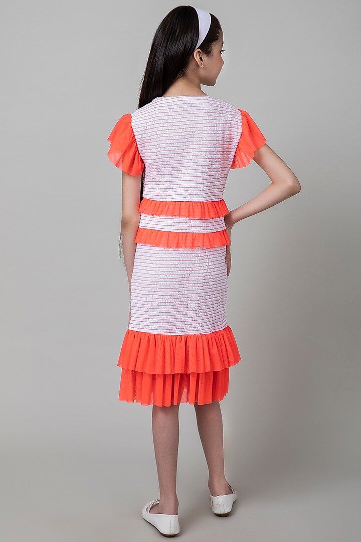 White Smocked Dress For Girls by Be True Kids at Pernia's Pop Up Shop