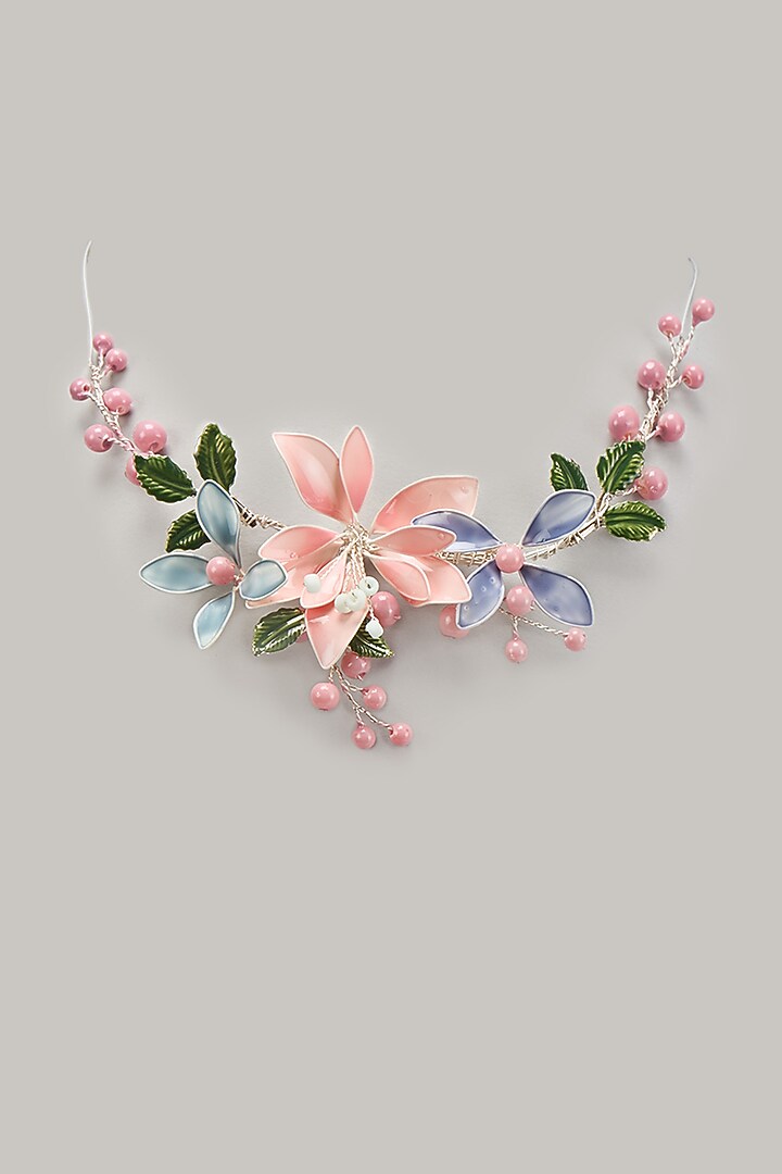 Multi-Colored Floral Necklace by THE BEAUTIFUL SECRET at Pernia's Pop Up Shop