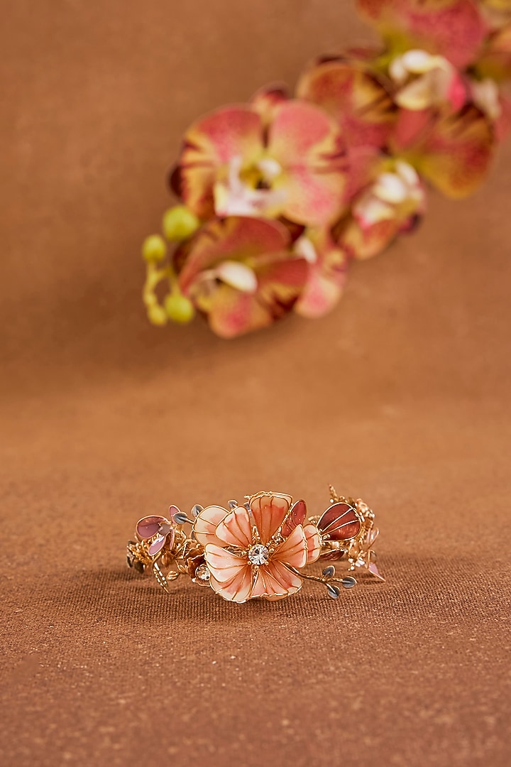 Multi-Colored Enameled Floral Bracelet by THE BEAUTIFUL SECRET at Pernia's Pop Up Shop