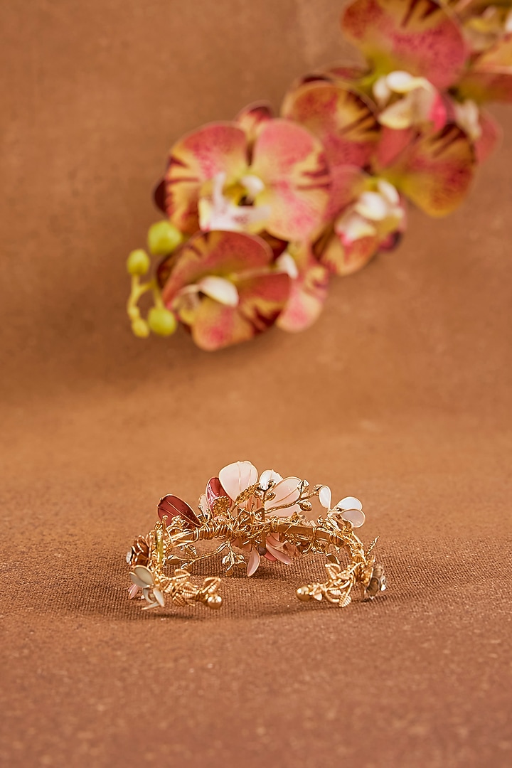 Multi-Colored Enameled Floral Bracelet by THE BEAUTIFUL SECRET at Pernia's Pop Up Shop