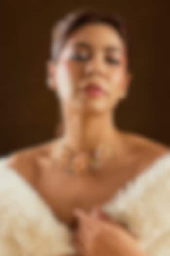 Multi-Colored Enameled Floral Necklace by THE BEAUTIFUL SECRET at Pernia's Pop Up Shop