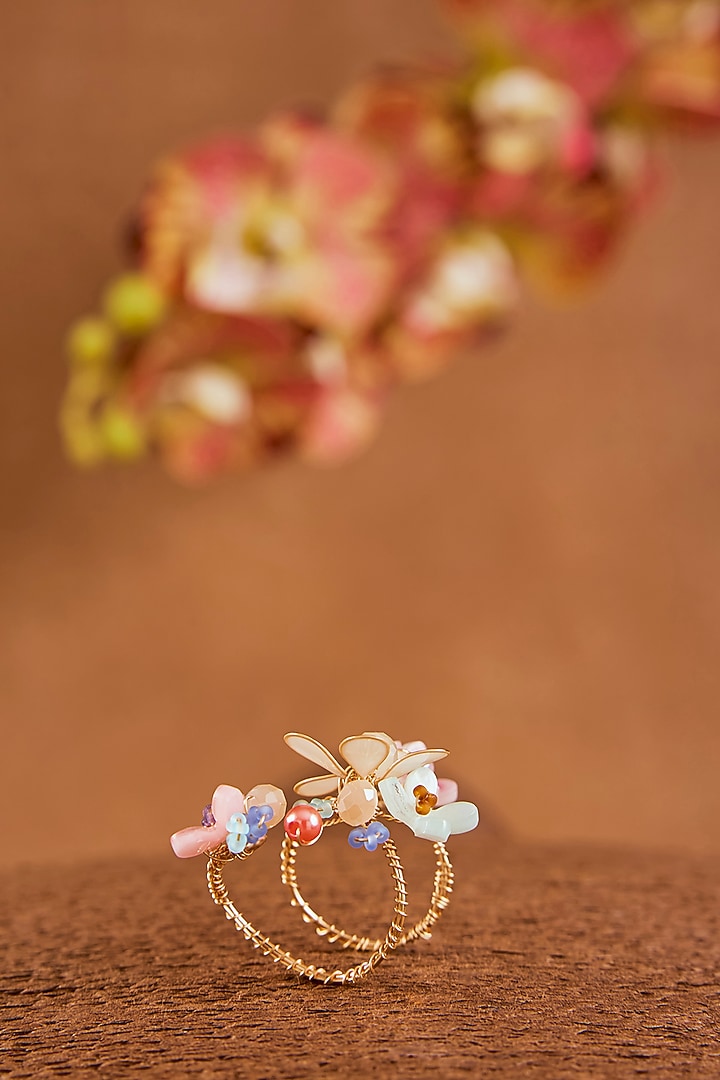 Multi-Colored Enameled Floral Ring by THE BEAUTIFUL SECRET at Pernia's Pop Up Shop