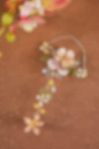 Multi-Colored Enameled Floral Hathphool by THE BEAUTIFUL SECRET at Pernia's Pop Up Shop