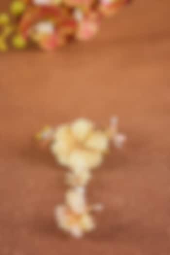 Yellow Enameled Floral Hathphool by THE BEAUTIFUL SECRET at Pernia's Pop Up Shop