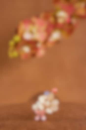 Pink Enameled Floral Ring by THE BEAUTIFUL SECRET at Pernia's Pop Up Shop