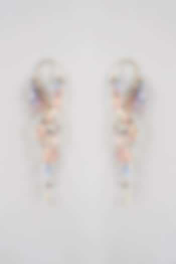 Multi-Colored Resin Floral Dangler Earrings by THE BEAUTIFUL SECRET at Pernia's Pop Up Shop
