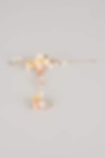 Pink Resin Floral Haathphool by THE BEAUTIFUL SECRET at Pernia's Pop Up Shop