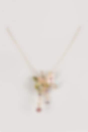 Green Resin Floral Necklace by THE BEAUTIFUL SECRET at Pernia's Pop Up Shop