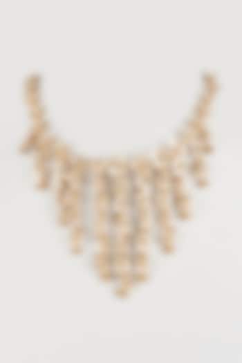 Gold Resin Floral Necklace by THE BEAUTIFUL SECRET at Pernia's Pop Up Shop