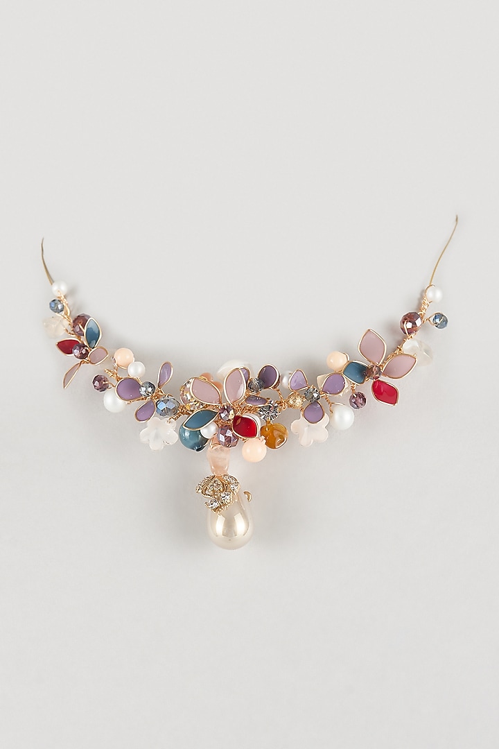 Multi-Colored Resin Floral Choker Necklace by THE BEAUTIFUL SECRET at Pernia's Pop Up Shop