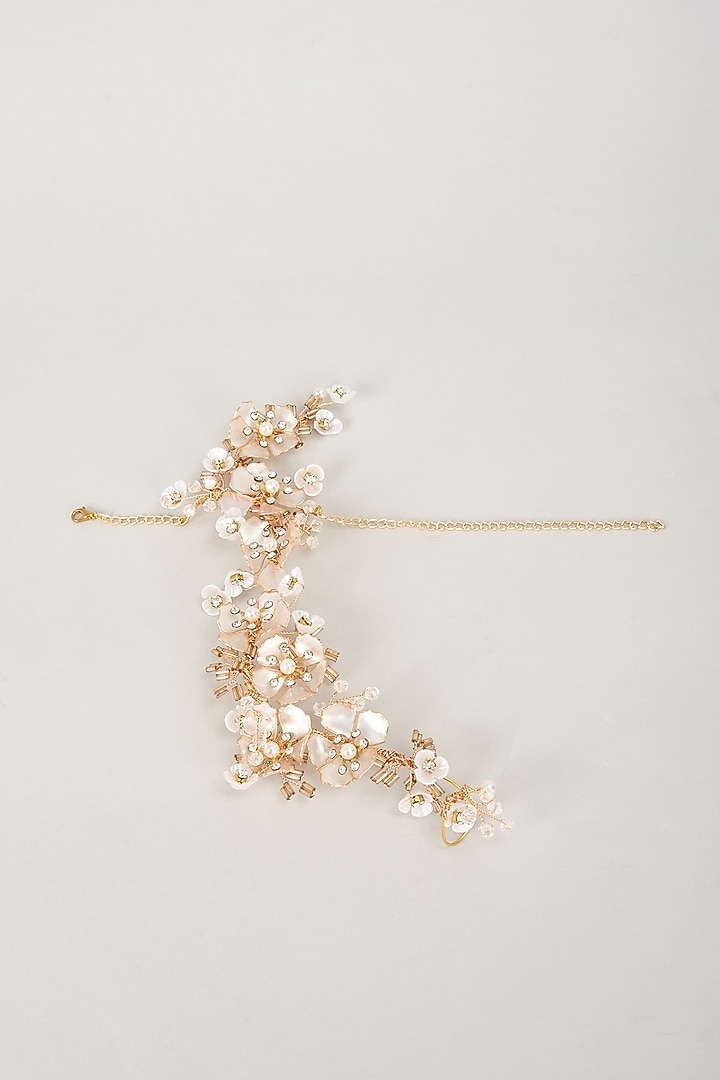 Multi-Colored Handcrafted Enameled Floral Hand Harness by THE BEAUTIFUL SECRET at Pernia's Pop Up Shop