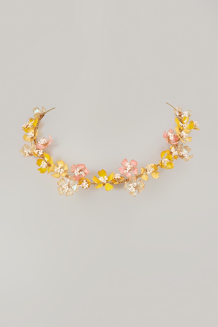 Multi-Colored Floral Necklace by THE BEAUTIFUL SECRET at Pernia's Pop Up Shop