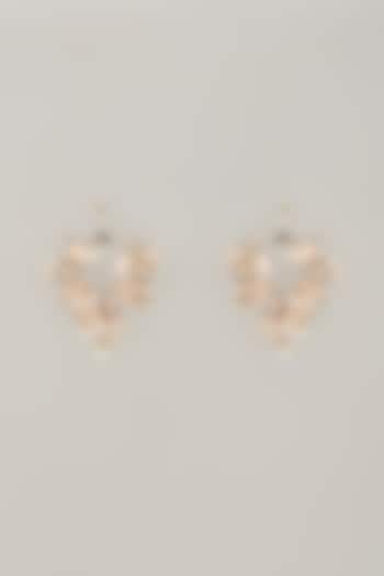 Multi-Colored Handcrafted Enameled Floral Dangler Earrings by THE BEAUTIFUL SECRET at Pernia's Pop Up Shop