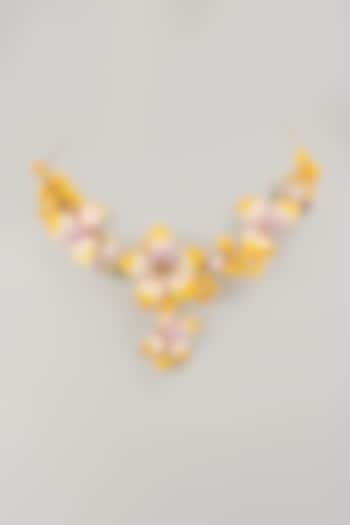 Multi-Colored Floral Necklace by THE BEAUTIFUL SECRET at Pernia's Pop Up Shop