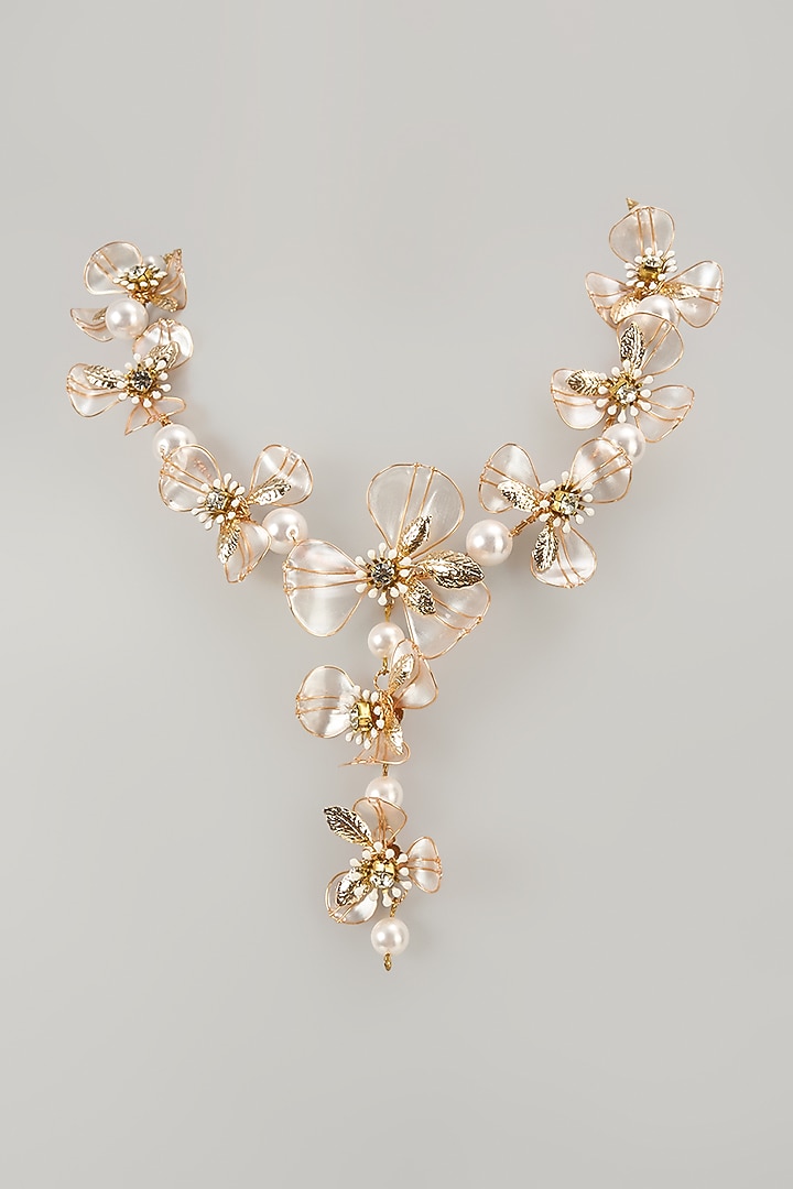 Multi-Colored Floral Necklace by THE BEAUTIFUL SECRET at Pernia's Pop Up Shop