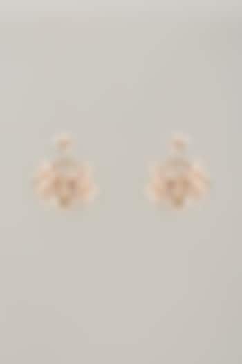 Multi-Colored Handcrafted Enameled Floral Dangler Earrings by THE BEAUTIFUL SECRET at Pernia's Pop Up Shop