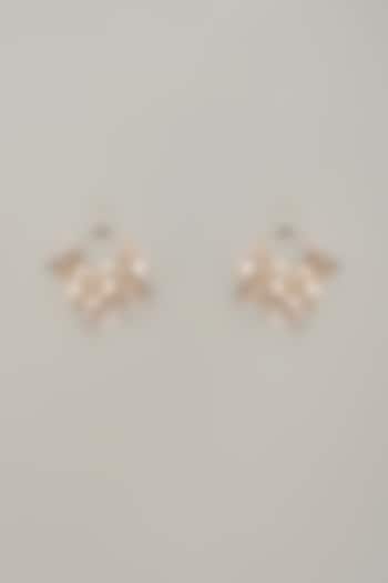 Multi-Colored Handcrafted Enameled Floral Dangler Earrings by THE BEAUTIFUL SECRET at Pernia's Pop Up Shop