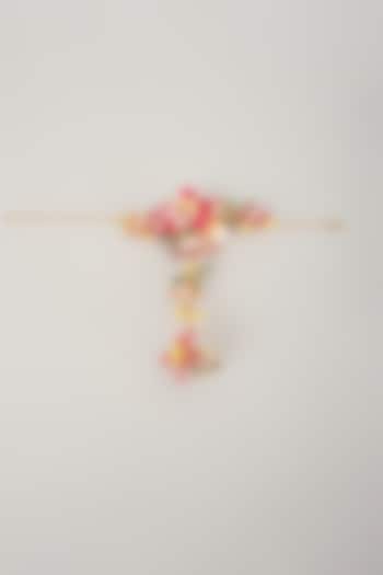 Multi-Colored Enameled Handcrafted Floral Hand Harness by THE BEAUTIFUL SECRET at Pernia's Pop Up Shop