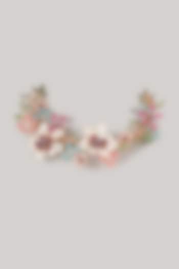Multi-Colored Enameled Floral Necklace by THE BEAUTIFUL SECRET at Pernia's Pop Up Shop