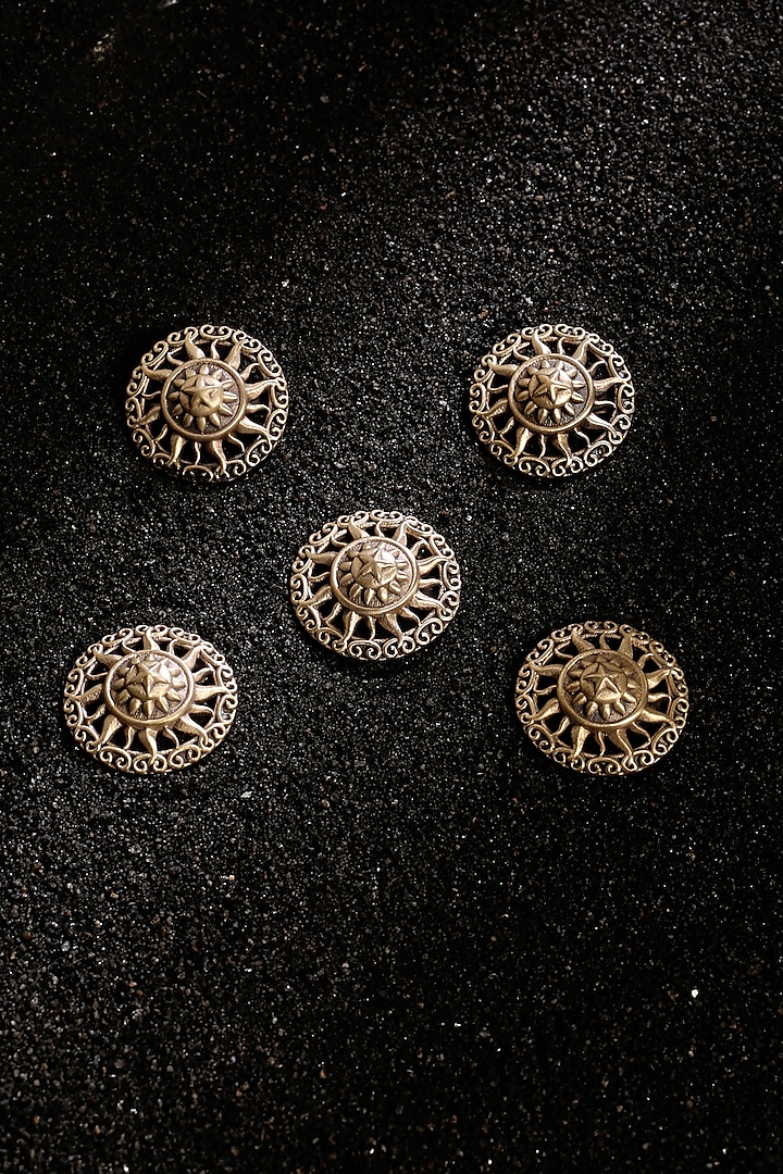 Antique Gold Finish Armour Inspired Buttons by Cosa Nostraa