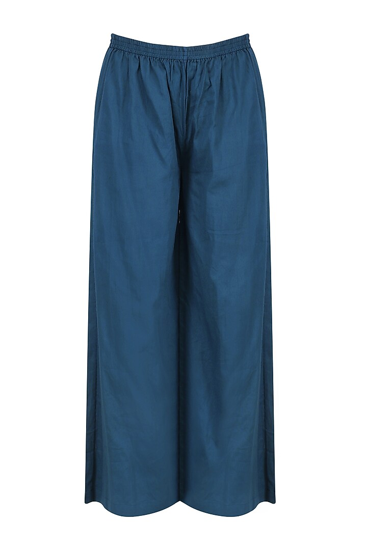 Navy Blue Embroidered Kalidaar Set available only at Pernia's Pop Up Shop.