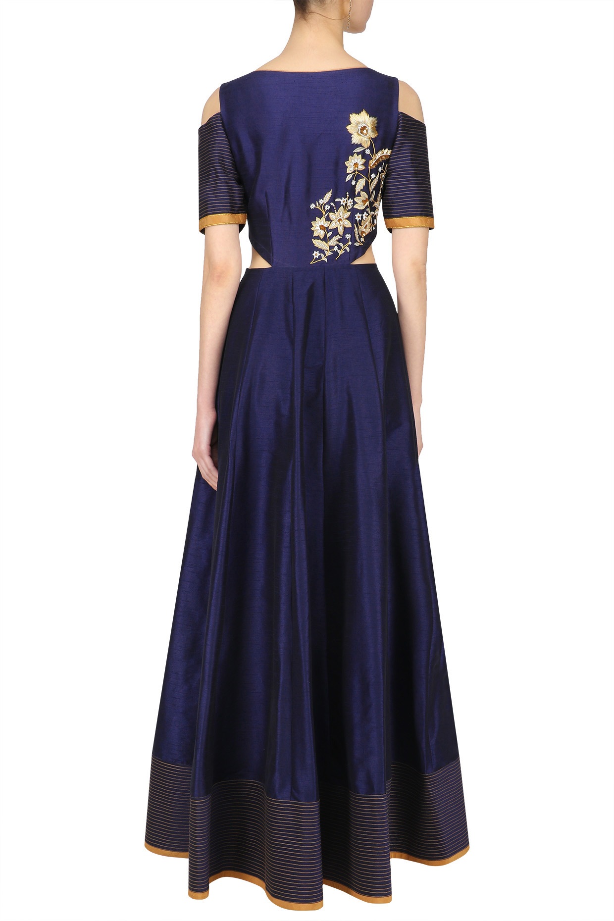 navy blue anarkali gown