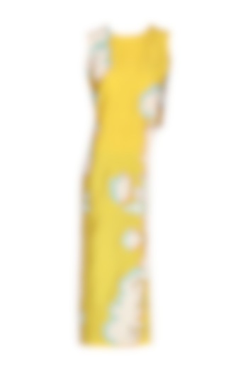 Yellow cut work tunic available only at Pernia's Pop Up Shop.