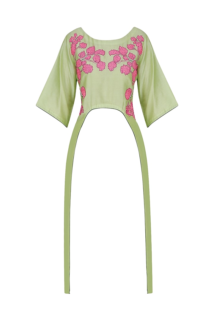 Green Floral Tunic by Breathe By Aakanksha Singh