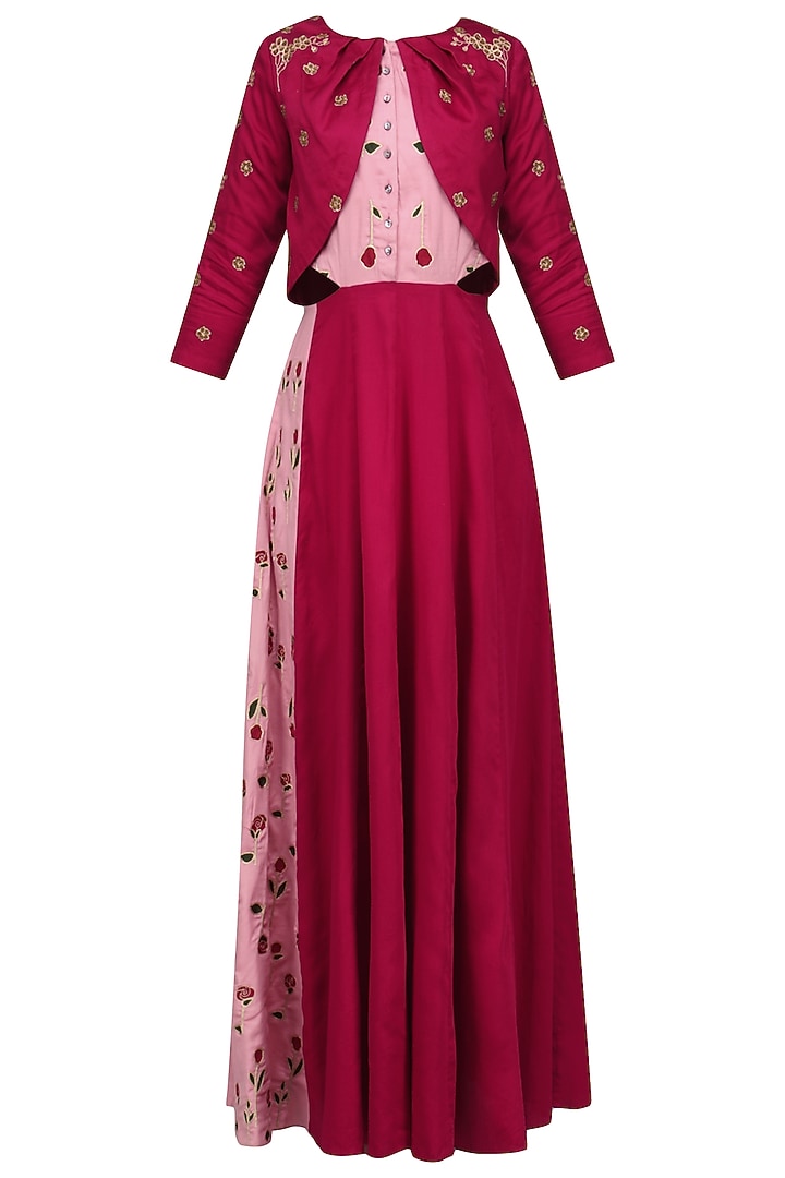 Deep red printed panel maxi available only at Pernia's Pop Up Shop.