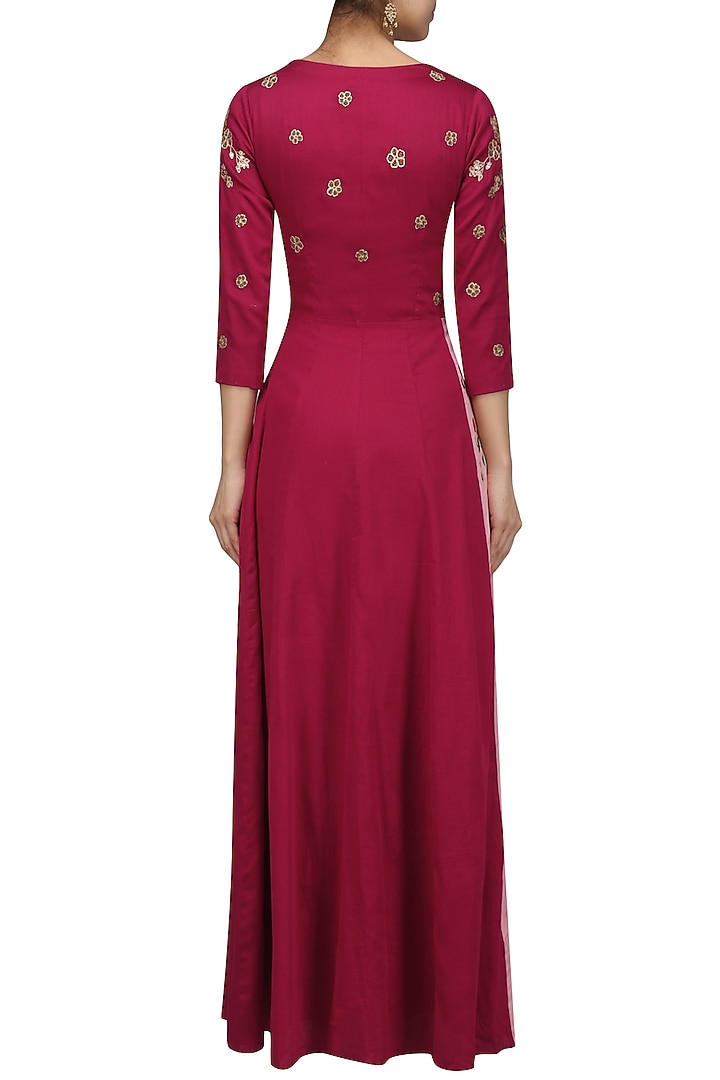 Deep red printed panel maxi available only at Pernia's Pop Up Shop.