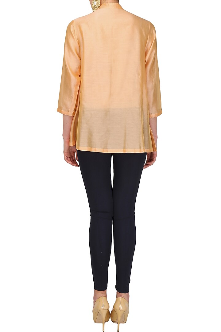 Peach floral embroidered tunic available only at Pernia's Pop Up Shop.