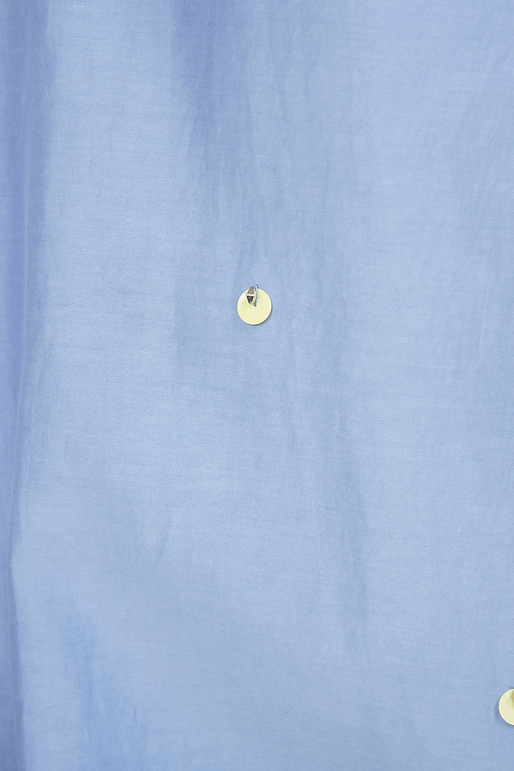 Blue one shoulder jumpsuit available only at Pernia's Pop Up Shop.