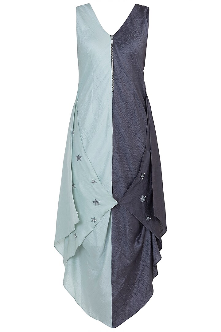 Mint Green Asymmetrical Dress by Babita Malkani