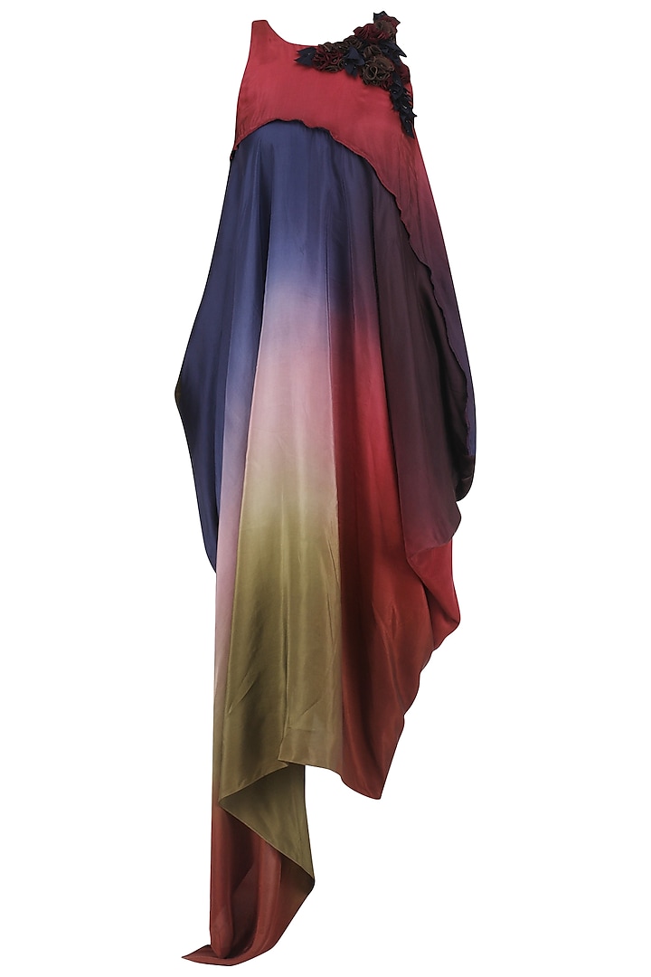 Multi Color Ombre Asymmetrical Dress by Babita Malkani