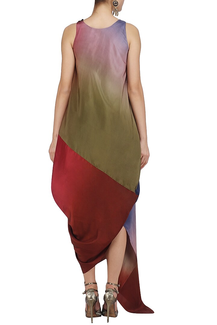 Multi color ombre asymmetrical dress available only at Pernia's Pop Up Shop.