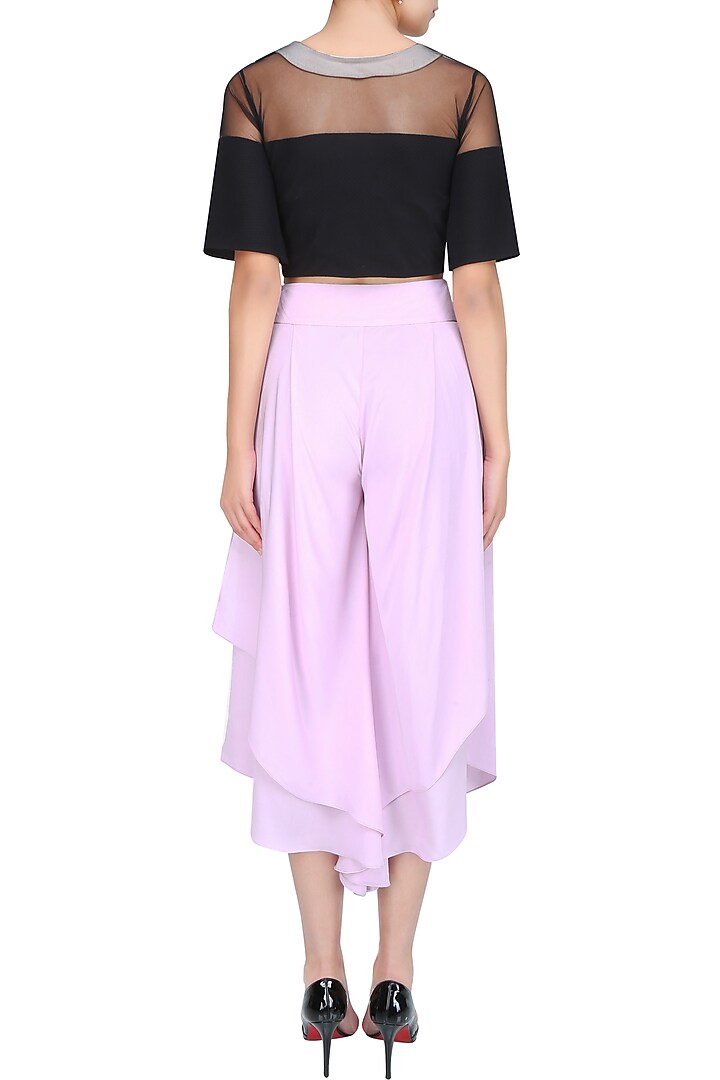 Lilac double layer circular culottes available only at Pernia's Pop Up Shop.