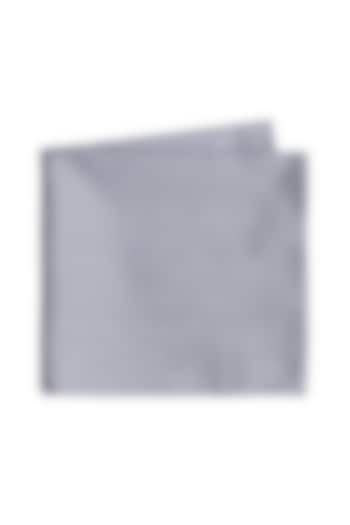 Grey Silk Pocket Square by Bubber Couture