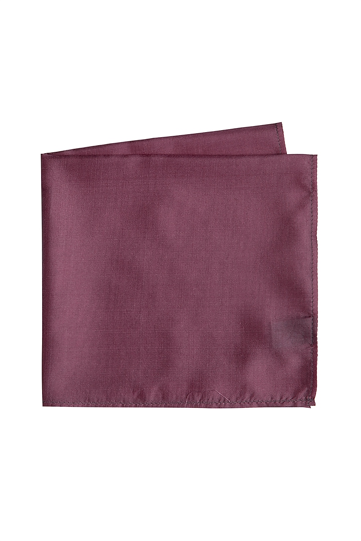 Mauve Silk Pocket Square by Bubber Couture