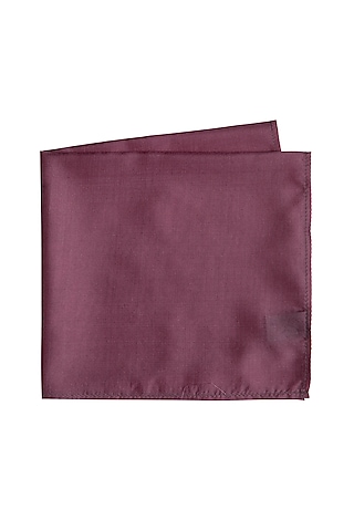 Mauve Silk Pocket Square by Bubber Couture
