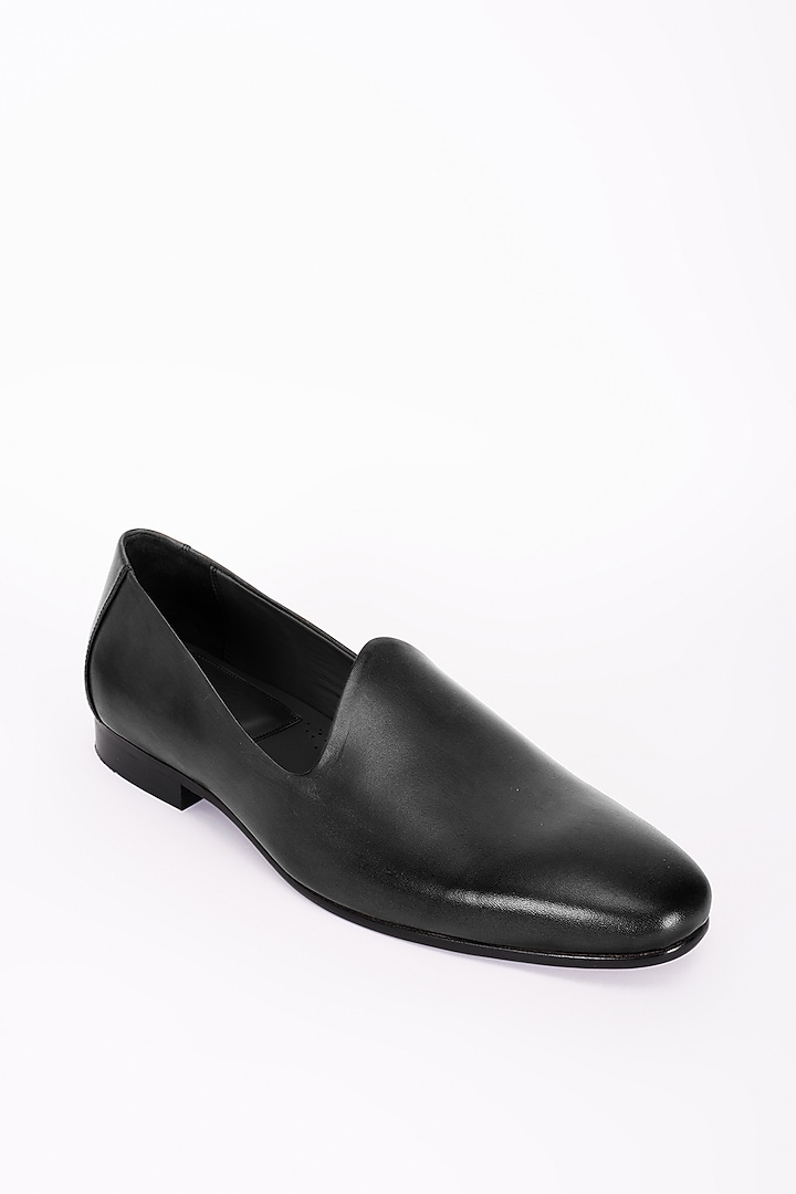 Grey Italian Leather Mojris by Bubber Couture at Pernia's Pop Up Shop