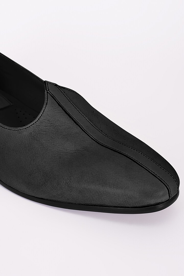 Grey Italian Leather Mojris by Bubber Couture at Pernia's Pop Up Shop