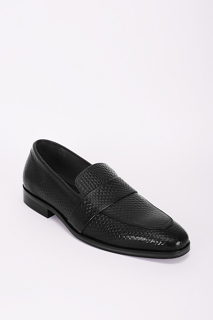 Grey Italian Leather Moccasins by Bubber Couture at Pernia's Pop Up Shop