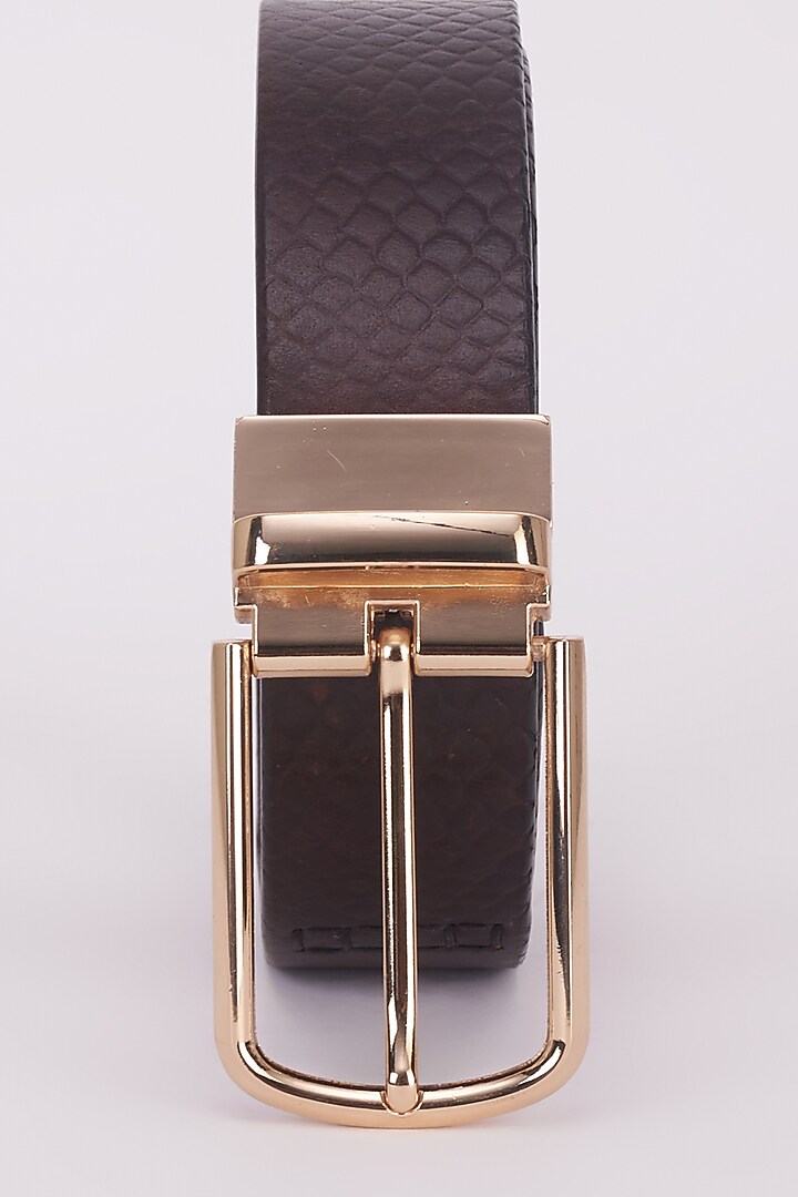 Brown Italian Leather Belt by Bubber Couture at Pernia's Pop Up Shop