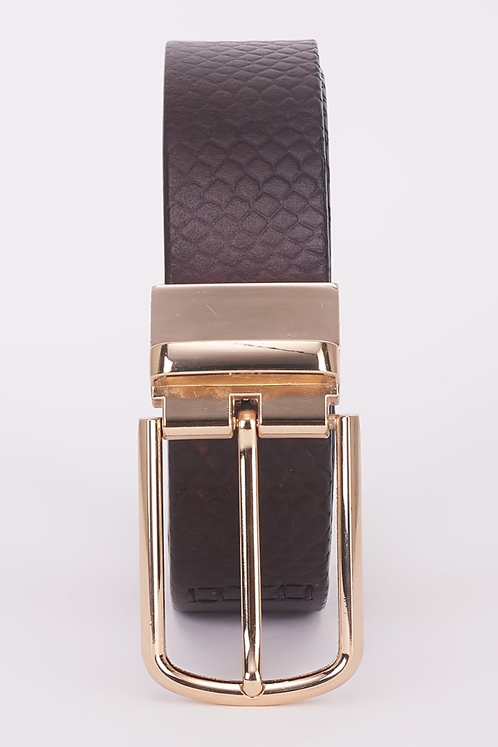 Brown Italian Leather Belt by Bubber Couture at Pernia's Pop Up Shop