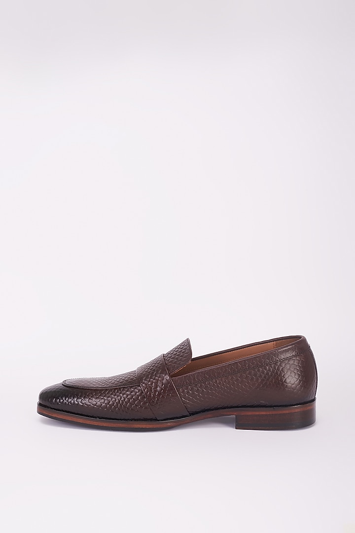 Brown Italian Leather Shoes by Bubber Couture at Pernia's Pop Up Shop