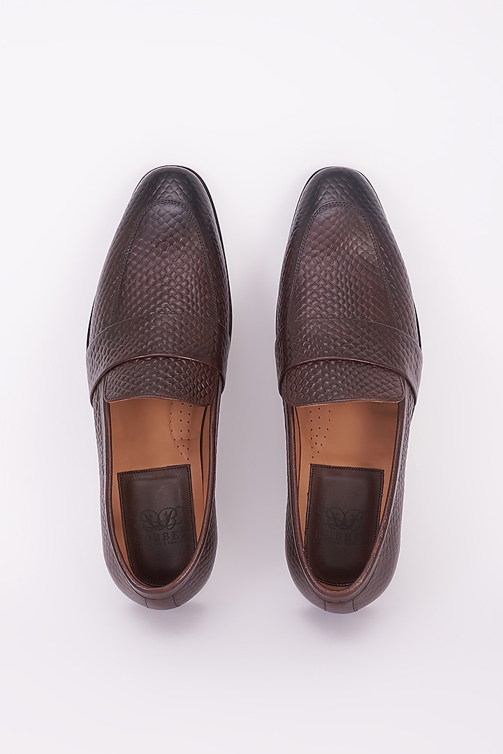 Brown Italian Leather Shoes by Bubber Couture at Pernia's Pop Up Shop