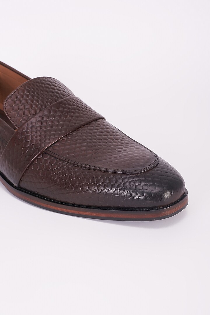 Brown Italian Leather Shoes by Bubber Couture at Pernia's Pop Up Shop