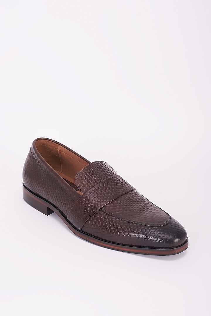 Brown Italian Leather Shoes by Bubber Couture at Pernia's Pop Up Shop