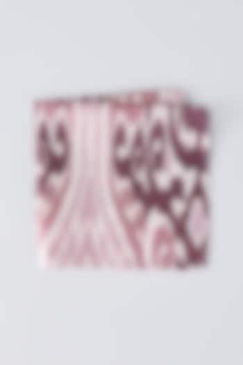 Multi-Colored Pure Silk Printed Pocket Square by Bubber Couture