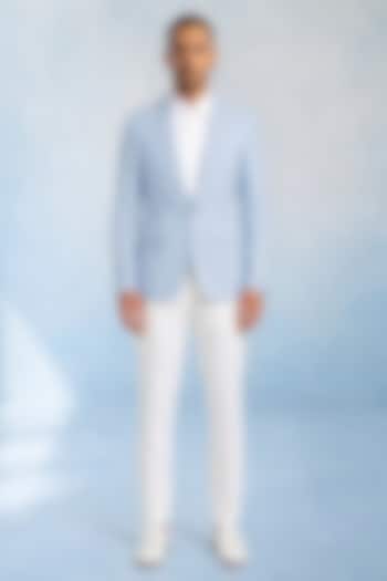 Off-White Wool Trousers by Bubber Couture at Pernia's Pop Up Shop